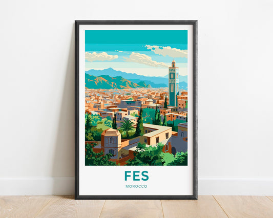 Fes Travel Poster