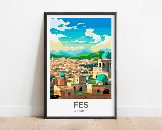 Fes Travel Poster