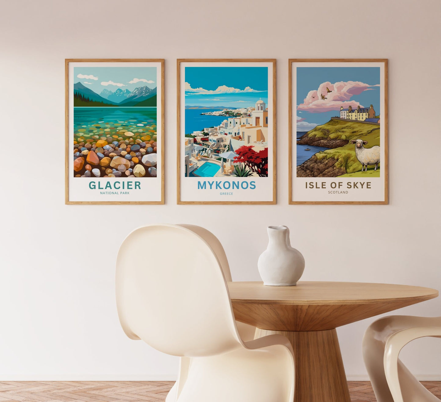 Mykonos Travel Poster