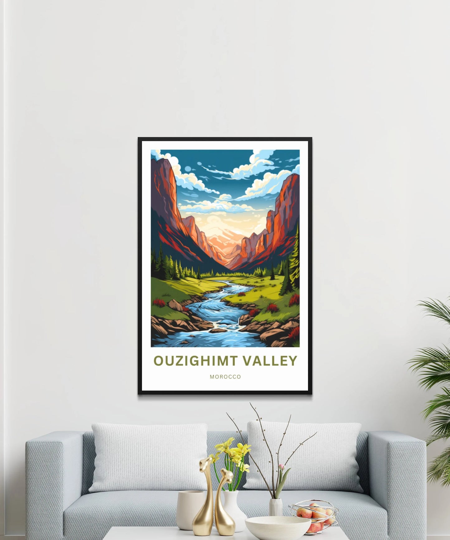 Ouzighimt Valley Travel Poster