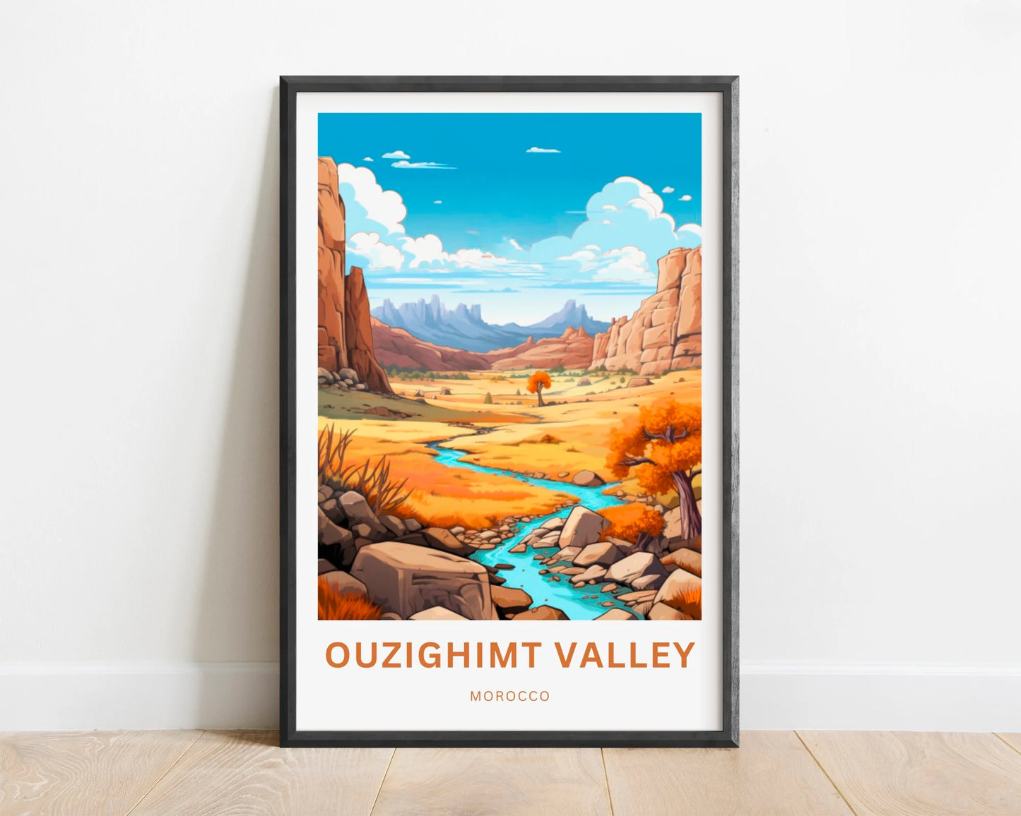 Ouzighimt Valley Travel Poster