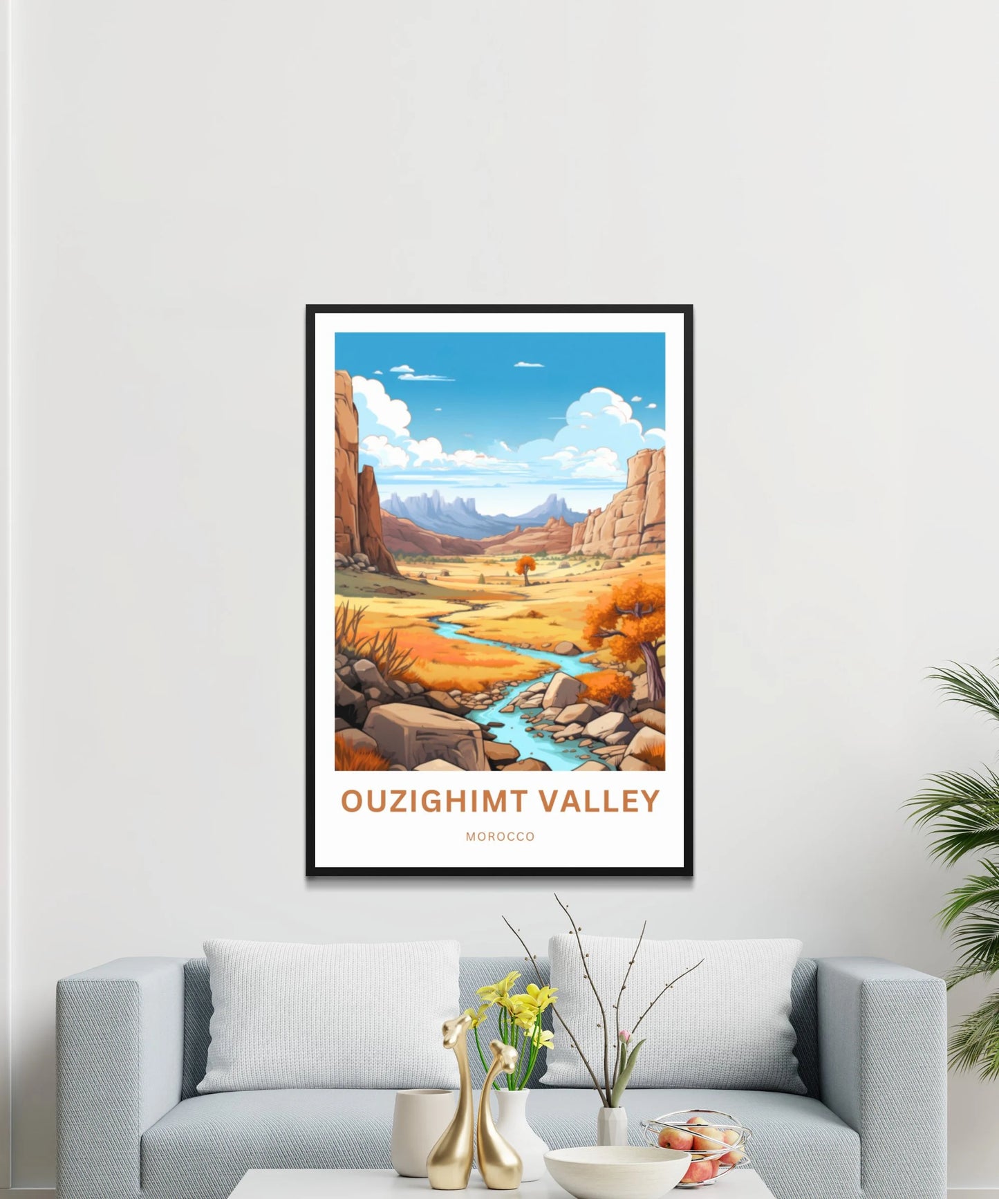 Ouzighimt Valley Travel Poster