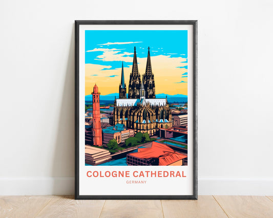 Cologne Cathedral Travel Poster