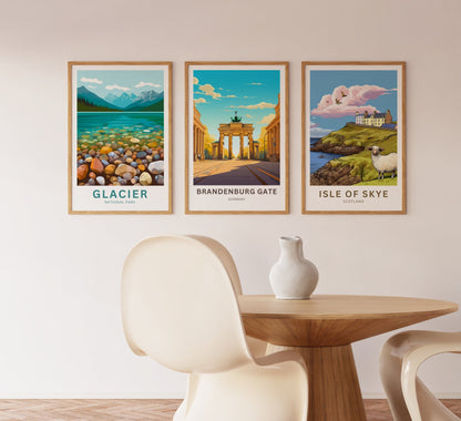Brandenburg Gate Travel Poster