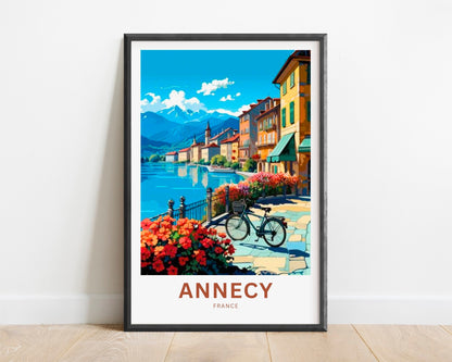 Annecy Travel Print - Annecy poster, France Wall Art, Framed present, Gift France Present - TravelTreasureCo