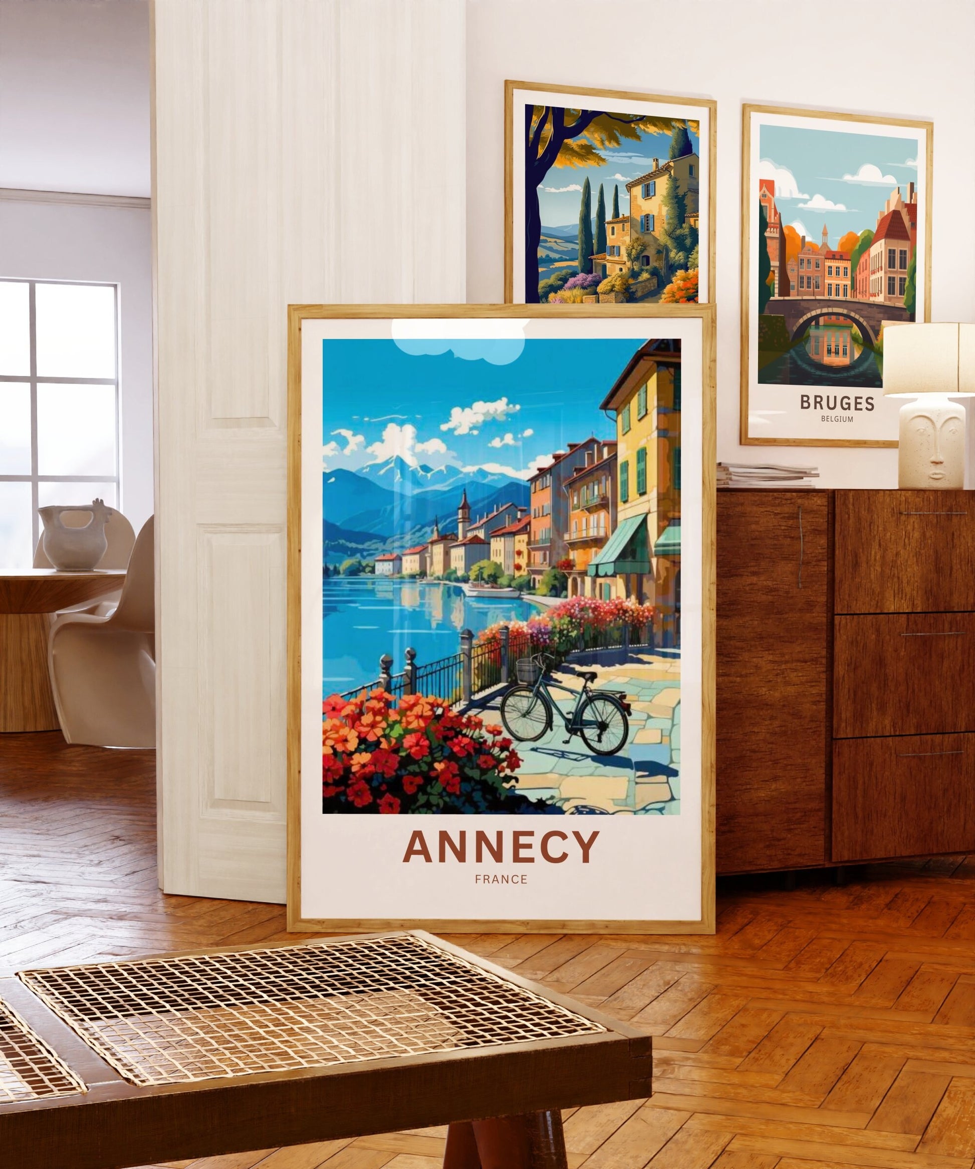 Annecy Travel Print - Annecy poster, France Wall Art, Framed present, Gift France Present - TravelTreasureCo