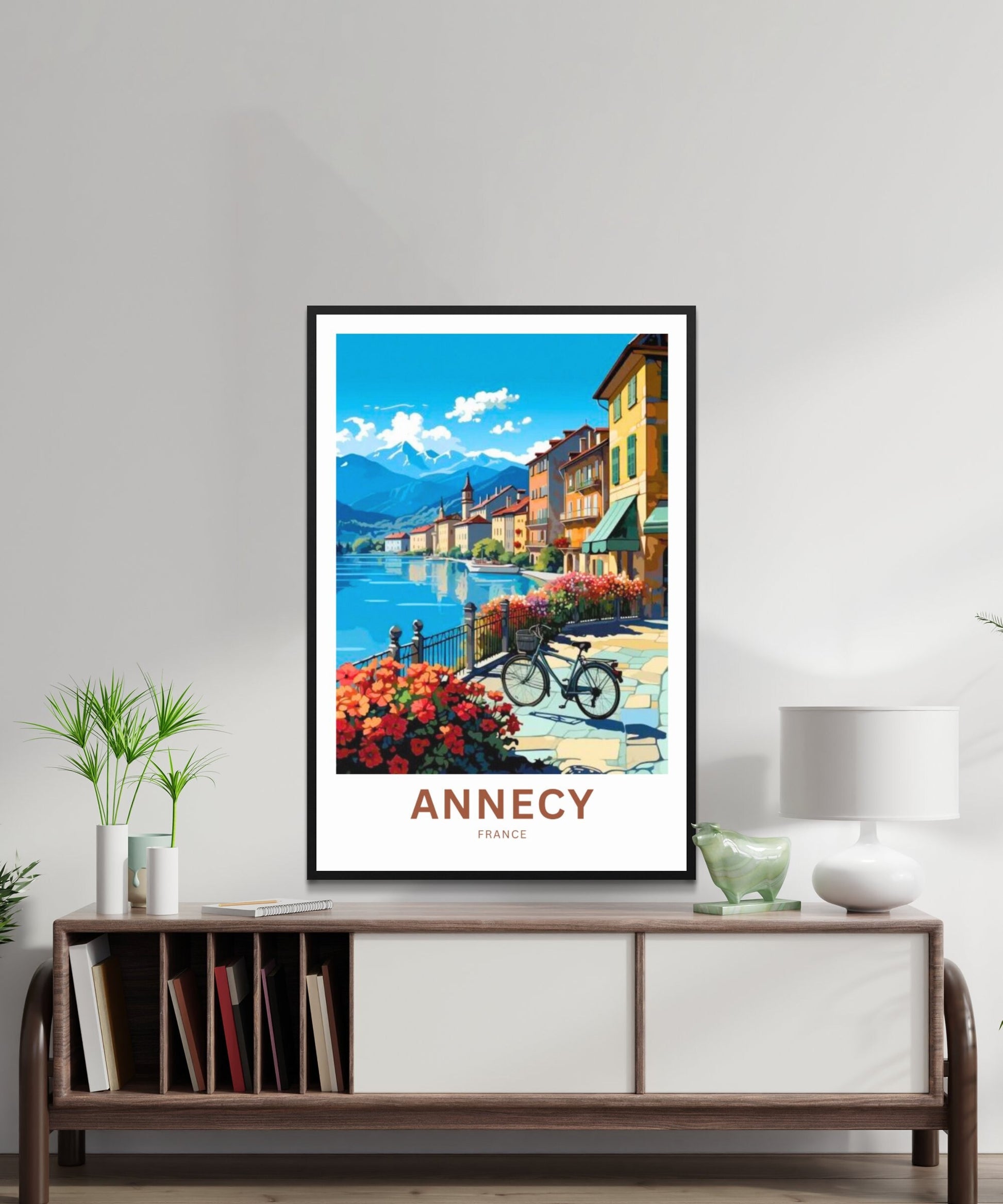 Annecy Travel Print - Annecy poster, France Wall Art, Framed present, Gift France Present - TravelTreasureCo