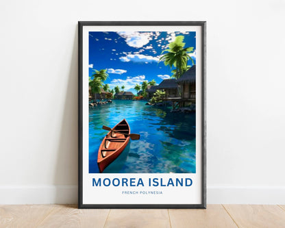 Moorea Island Travel Poster