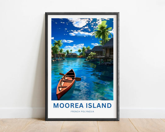 Moorea Island Travel Poster