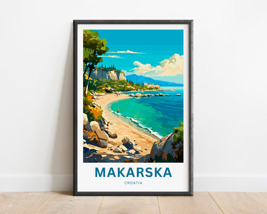 Makarska Travel Poster