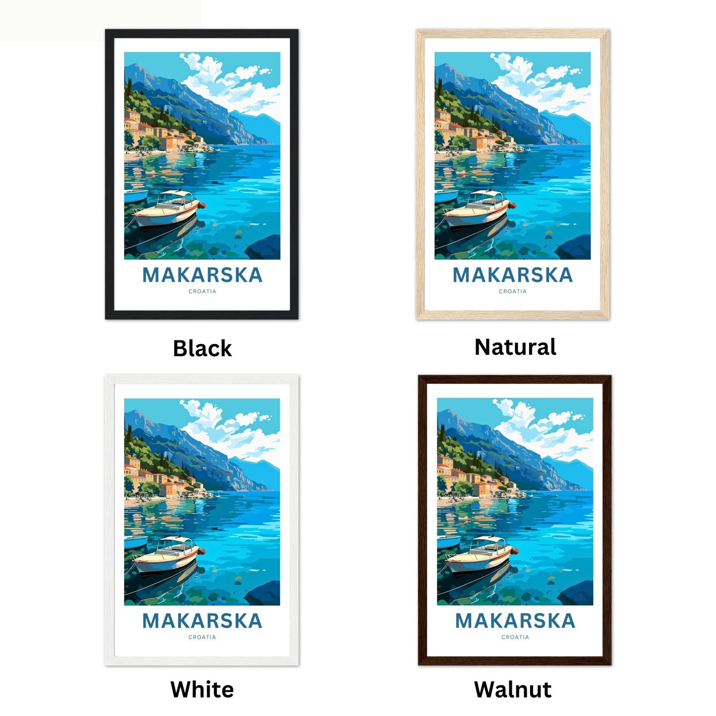 Makarska Travel Poster