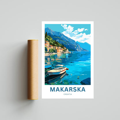 Makarska Travel Poster