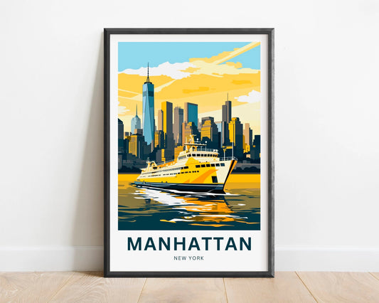 Manhattan Travel Poster
