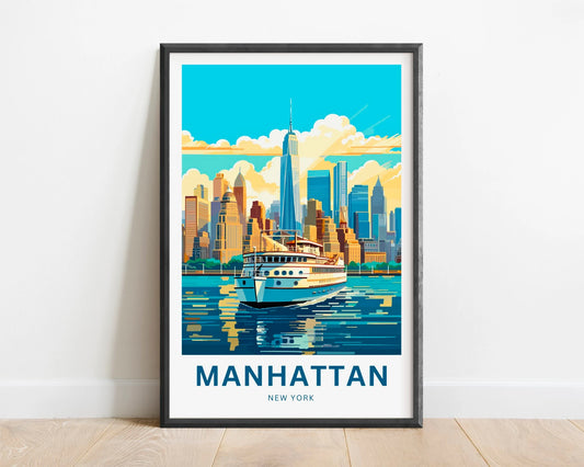 Manhattan Travel Poster