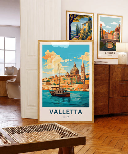 Valletta Travel Poster