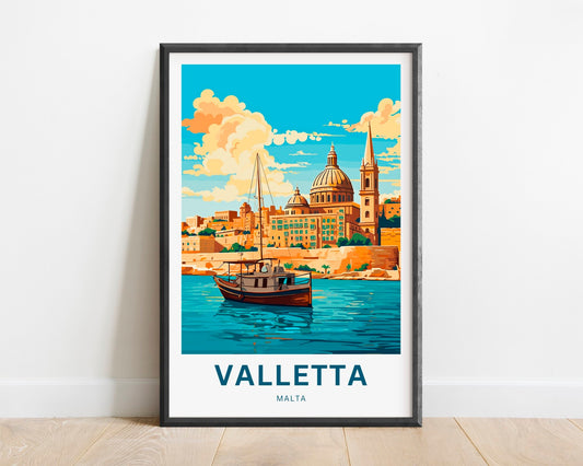 Valletta Travel Poster