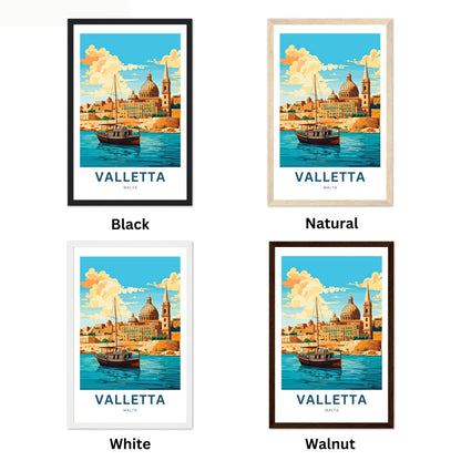 Valletta Travel Poster