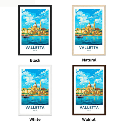 Valletta Travel Poster