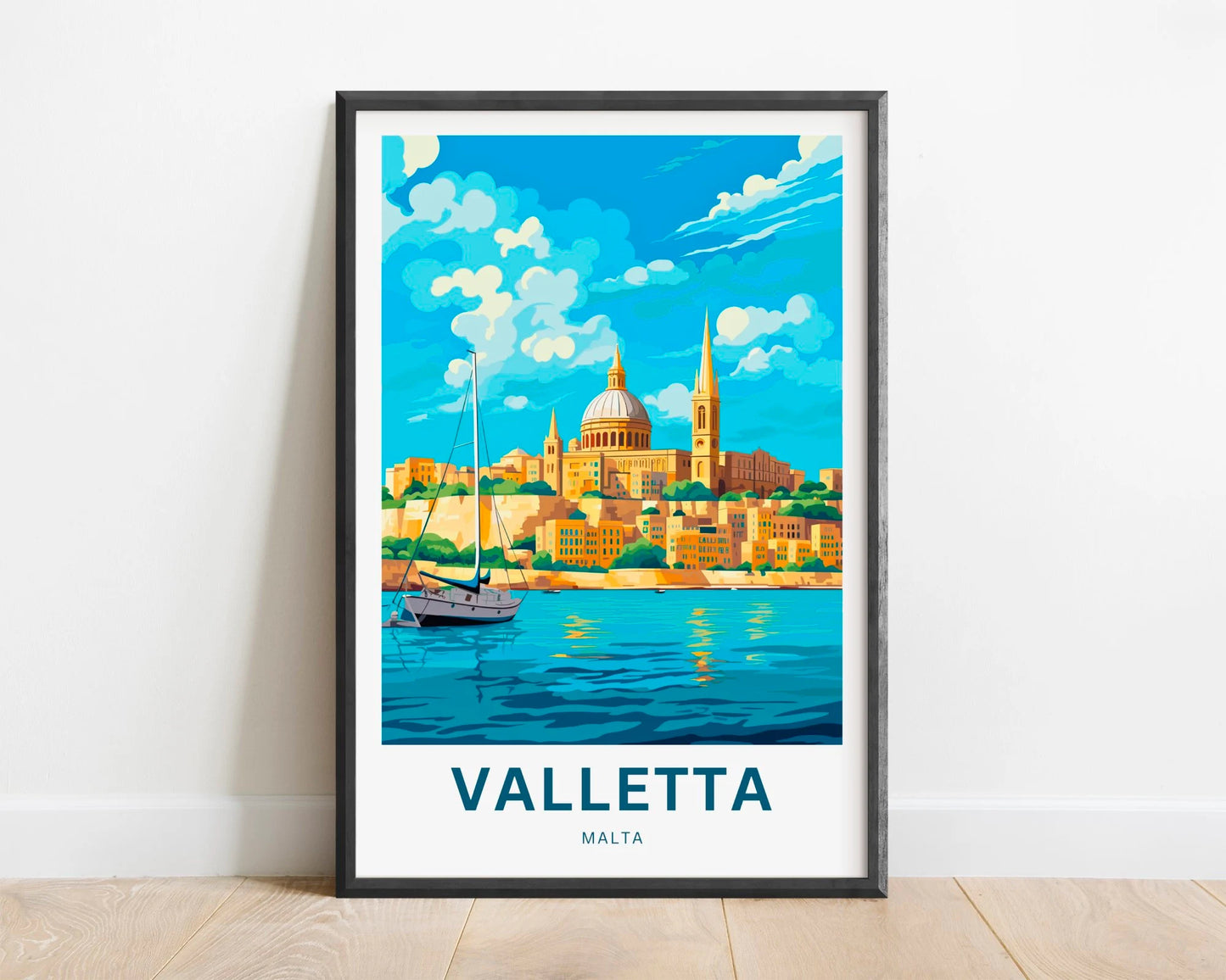 Valletta Travel Poster