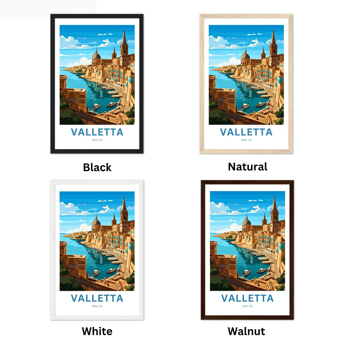 Valletta Travel Poster