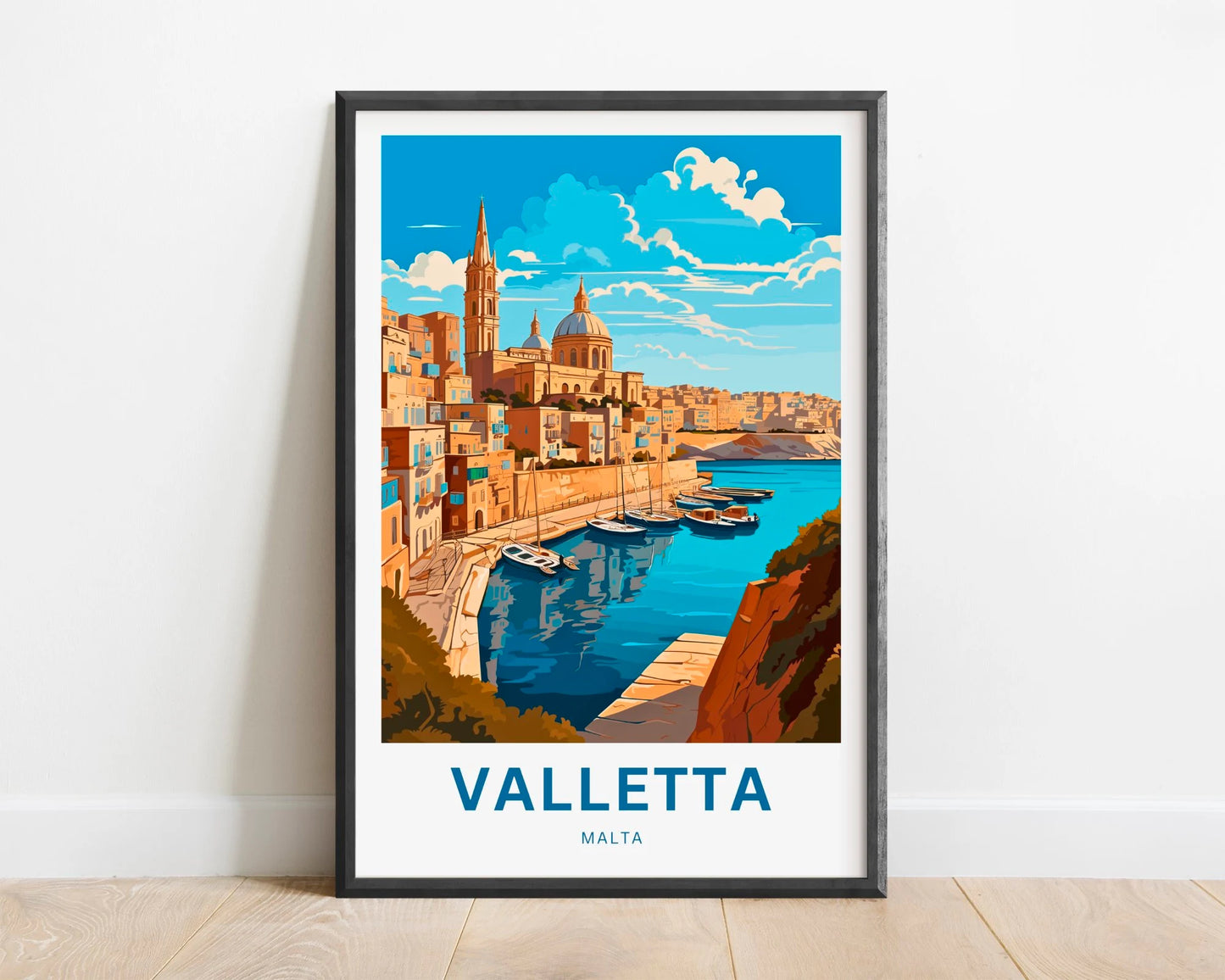 Valletta Travel Poster