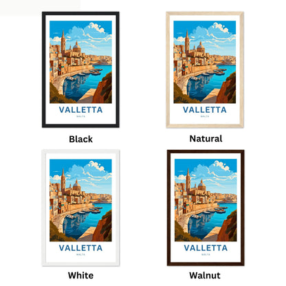 Valletta Travel Poster