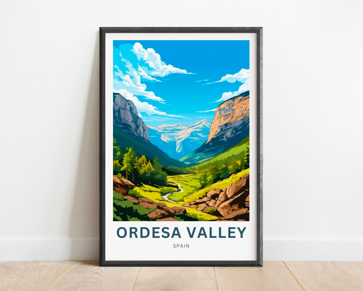 Ordesa Valley Travel Poster