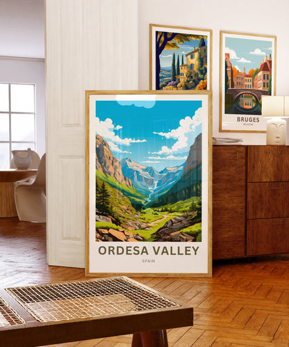 Ordesa Valley Travel Poster