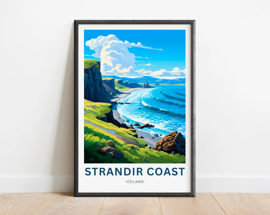 Strandir Coast Travel Poster