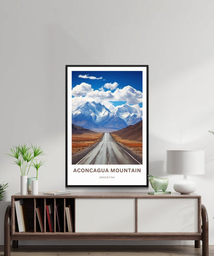 Aconcagua Travel Print - Mountain Majesty