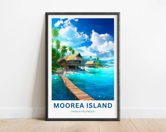 Moorea Island Travel Poster