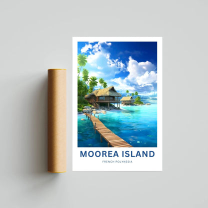 Moorea Island Travel Poster