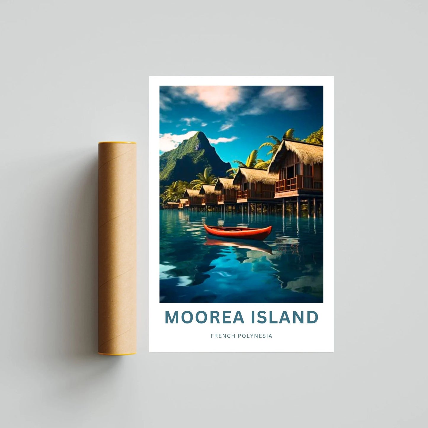 Moorea Island Travel Poster