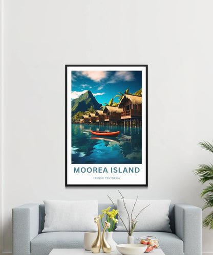 Moorea Island Travel Poster