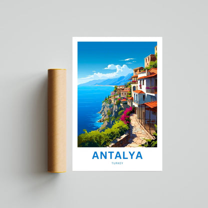 Antalya Travel Poster