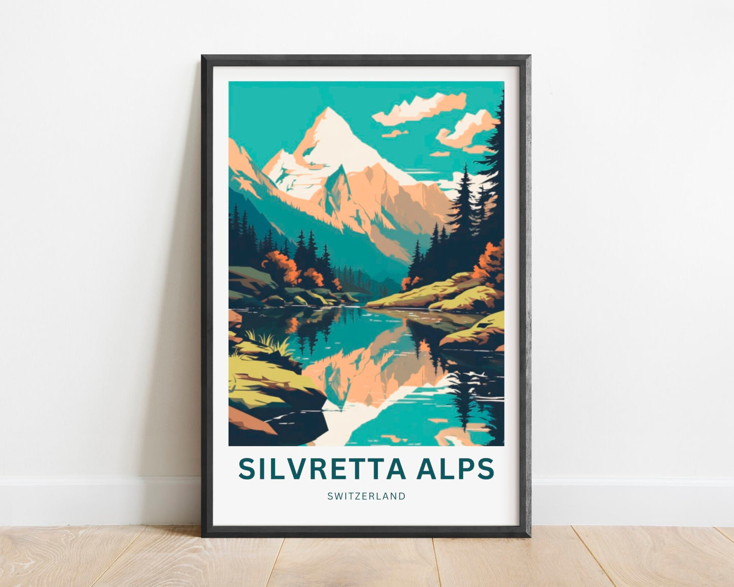 Silvretta Alps Travel Poster