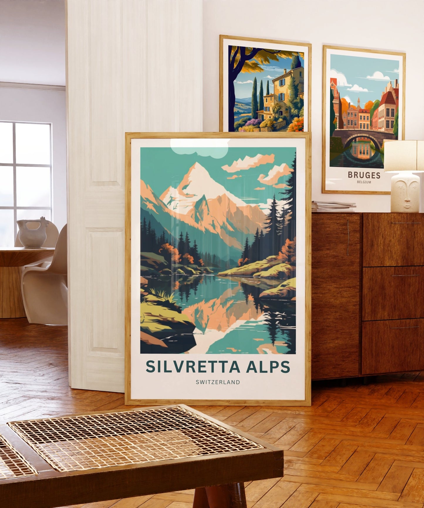 Silvretta Alps Travel Poster