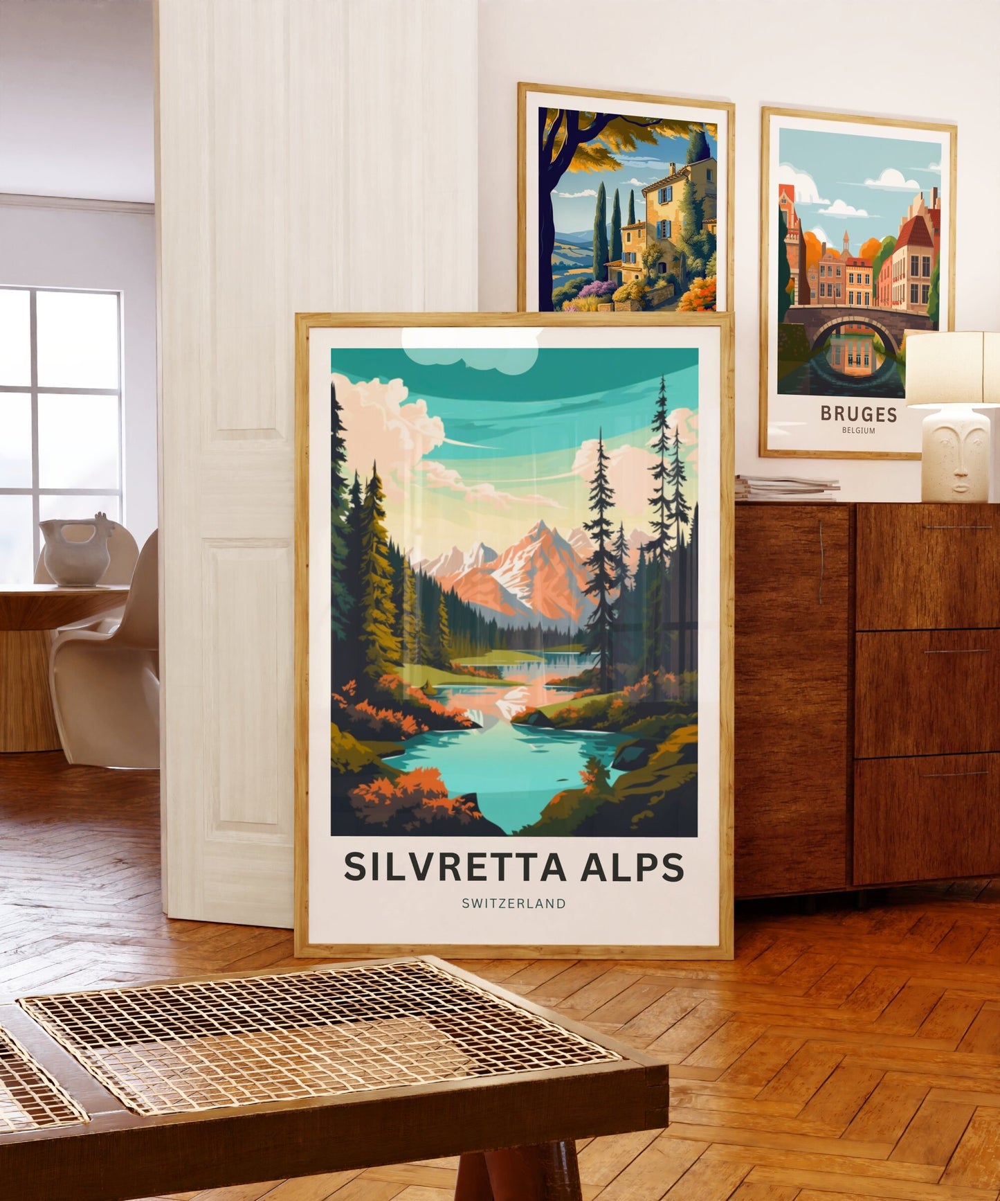 Silvretta Alps Travel Poster