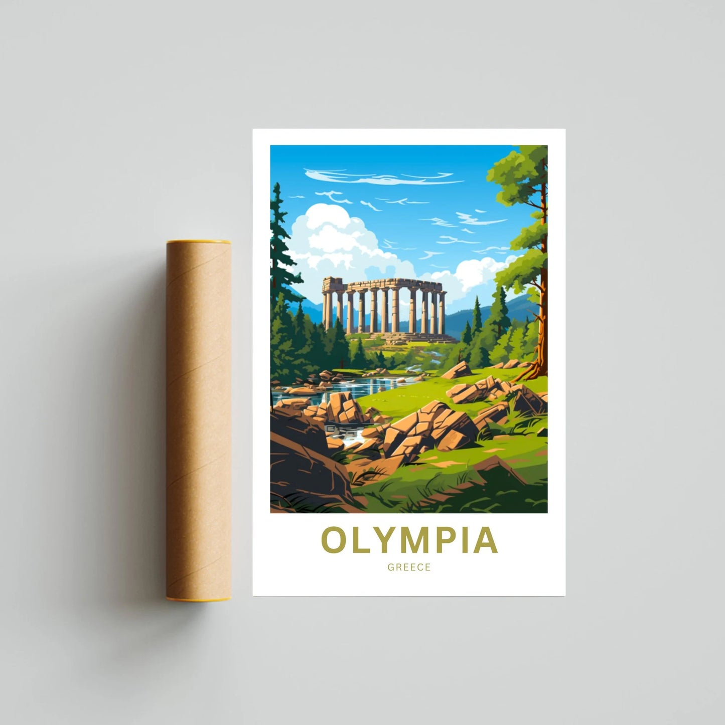 Olympia Travel Poster