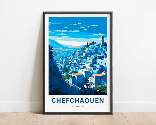 Chefchaouen Travel Poster