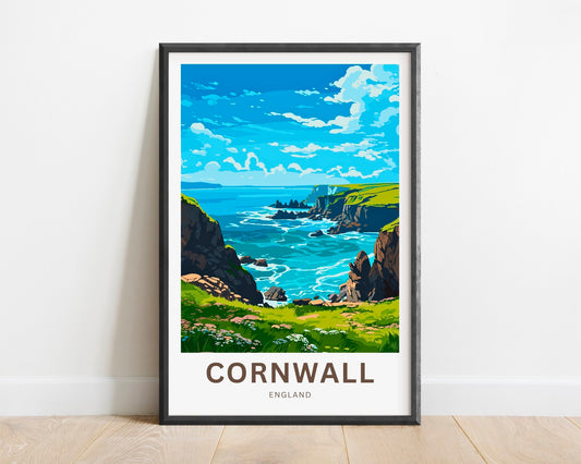 Cornwall Travel Poster