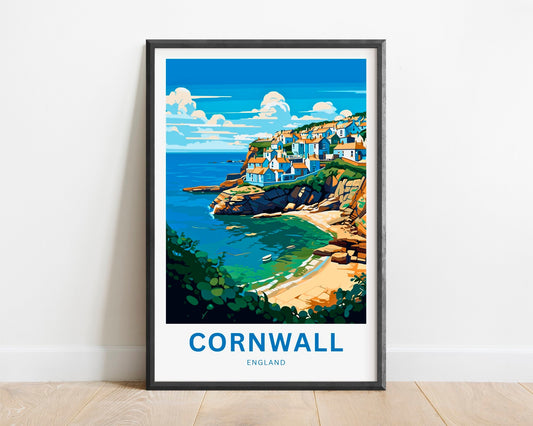 Cornwall Travel Poster