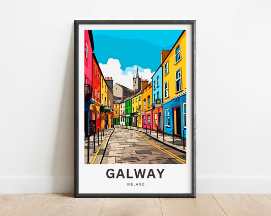 Galway Travel Poster