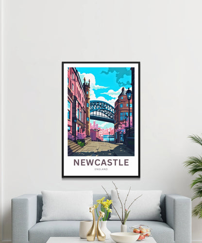 Newcastle Travel Poster