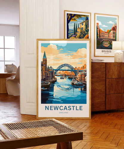 Newcastle Travel Poster