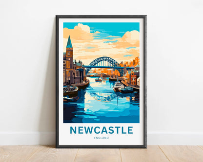 Newcastle Travel Poster