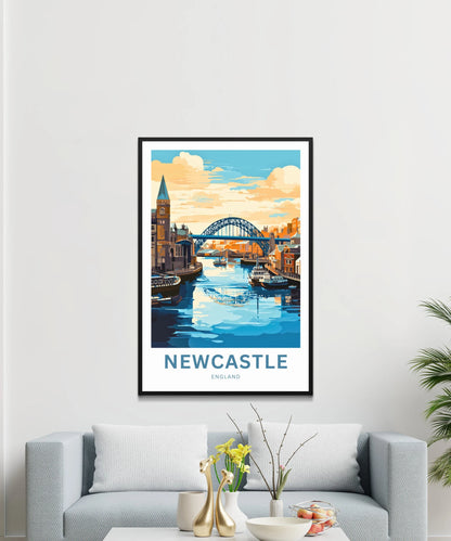 Newcastle Travel Poster