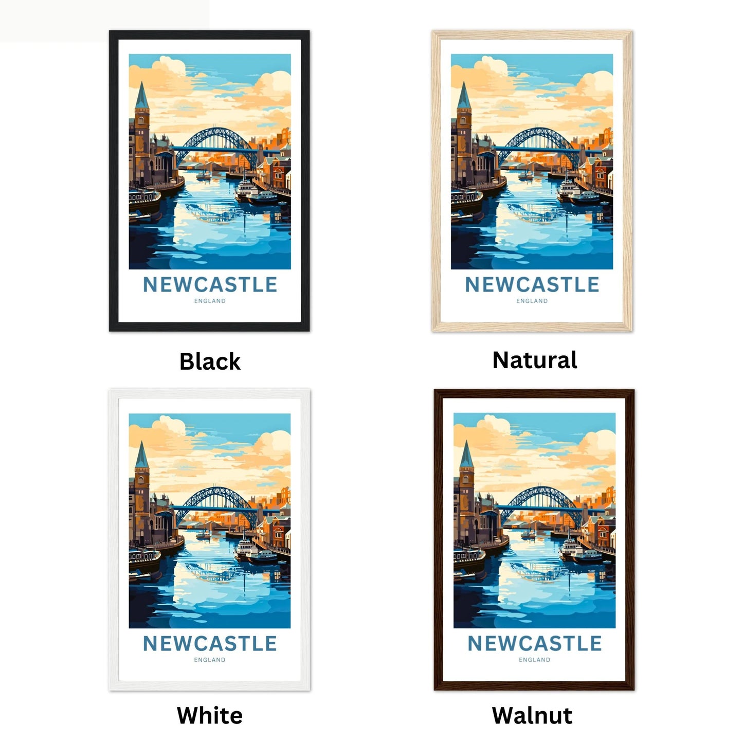 Newcastle Travel Poster