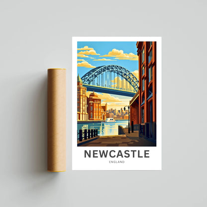 Newcastle Travel Poster