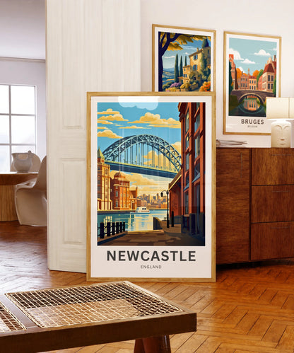 Newcastle Travel Poster